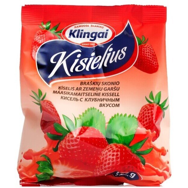 Kisielius braškių "Klingai" 250g