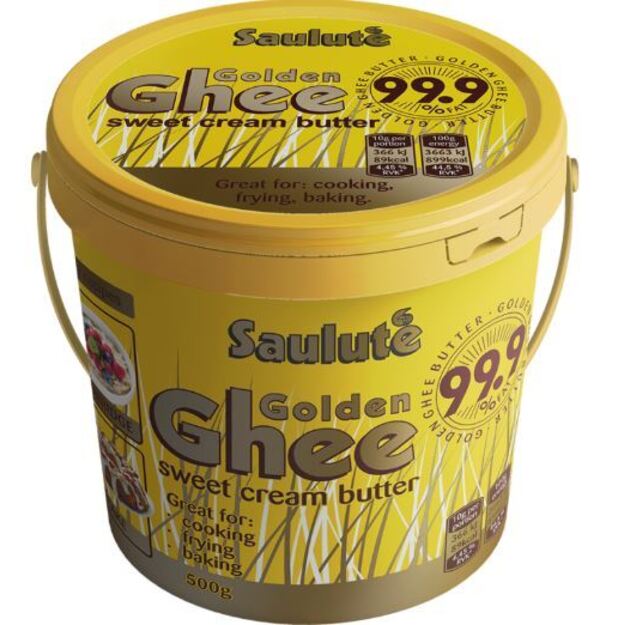 Lydytas sviestas „Golden Ghee“ 99,9% riebumo, 500 g