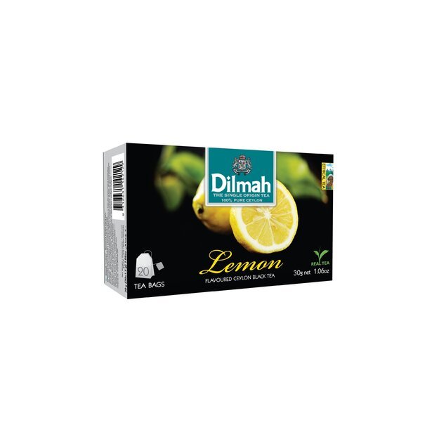 Juodoji arbata "Dilmah Lemon", 20vnt.