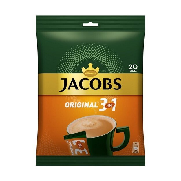 Tirpios kavos gėrimas"Jacobs Original 3in1",  304g