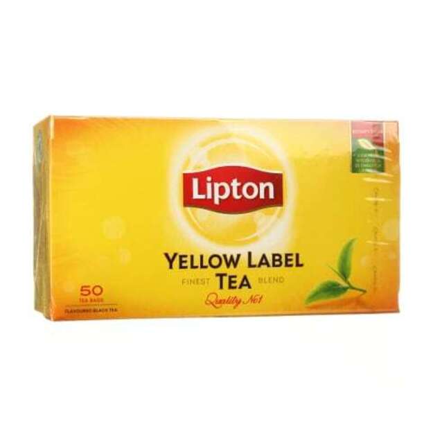 Juodoji arbata "Lipton Yellow Label", 50 vnt
