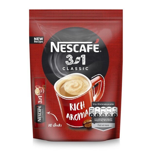 Kavos gėrimas"Nescafe Classic"3in1 10x16,5g