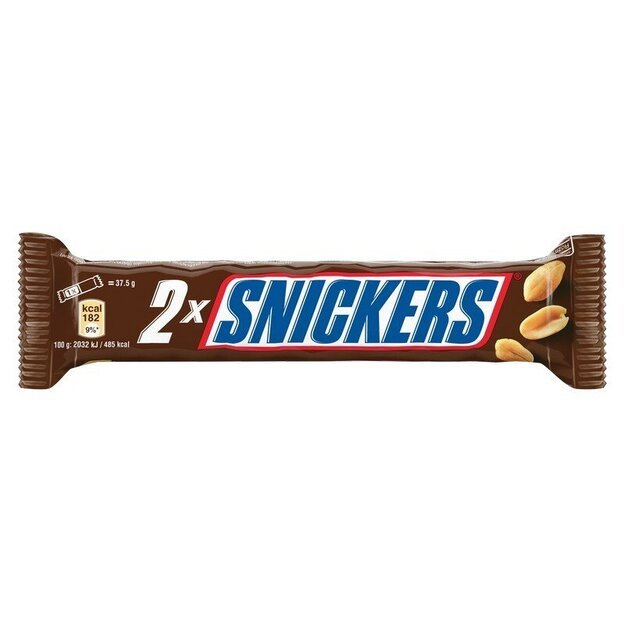 Šokoladinis batonėlis "Snickers 2Pack", 2x37.5g