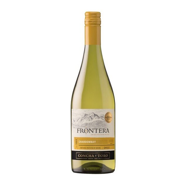 Baltasis sausas vynas "Frontera" Chardonay 0.75l 12.5%